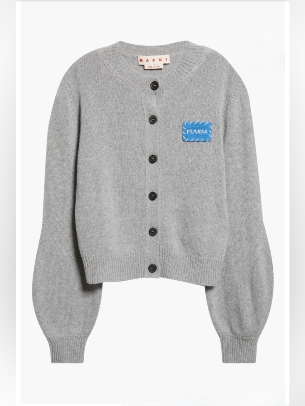 MARNI Mending Logo Cashmere Cardigan